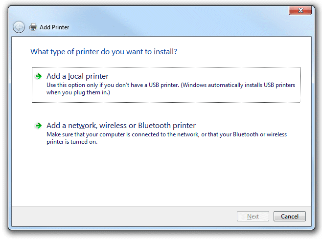 add printer